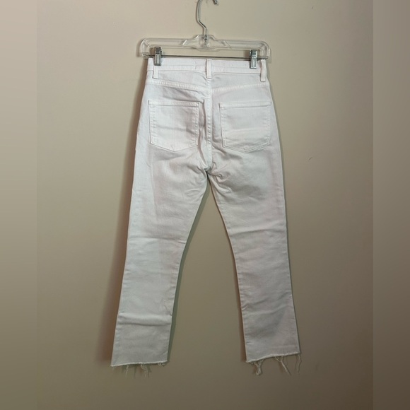 Veronica Beard Carly 11" Kick Flare Jeans in White Size 24 - Picture 6 of 9